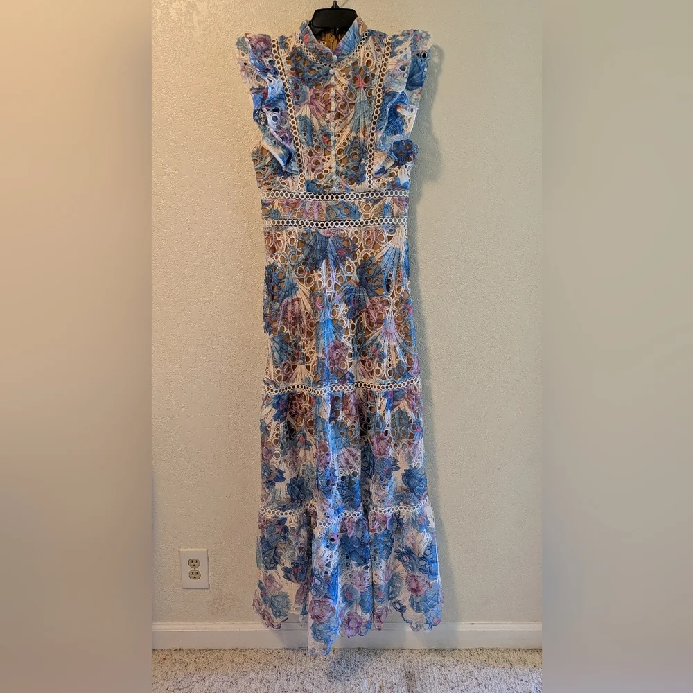 Bella Barnet Floral Lace Maxi Dress - Picture 6 of 8